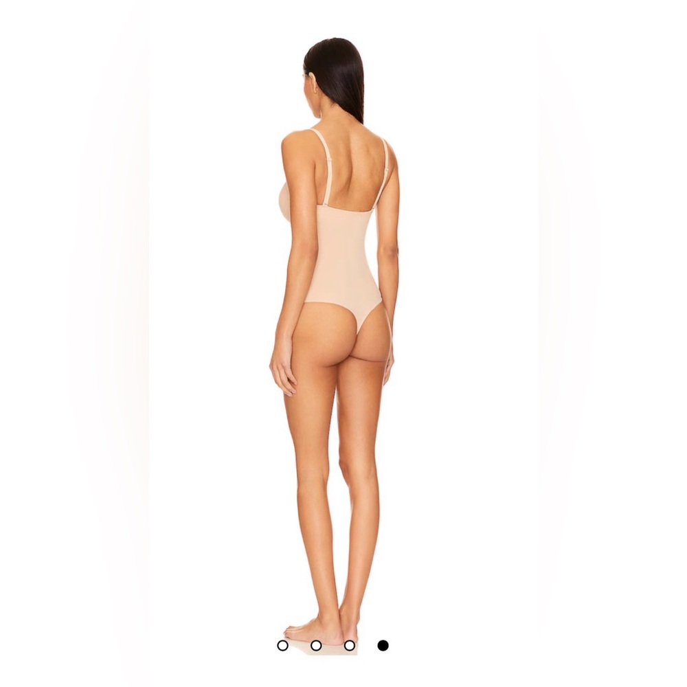 Wolford NWT Best Seller: Matt De Luxe String Bodysuit - Powder: M body & C-cup - Picture 5 of 11